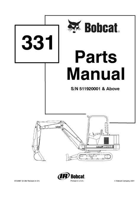 bobcat 332 mini excavator|bobcat 331 excavator parts diagram.